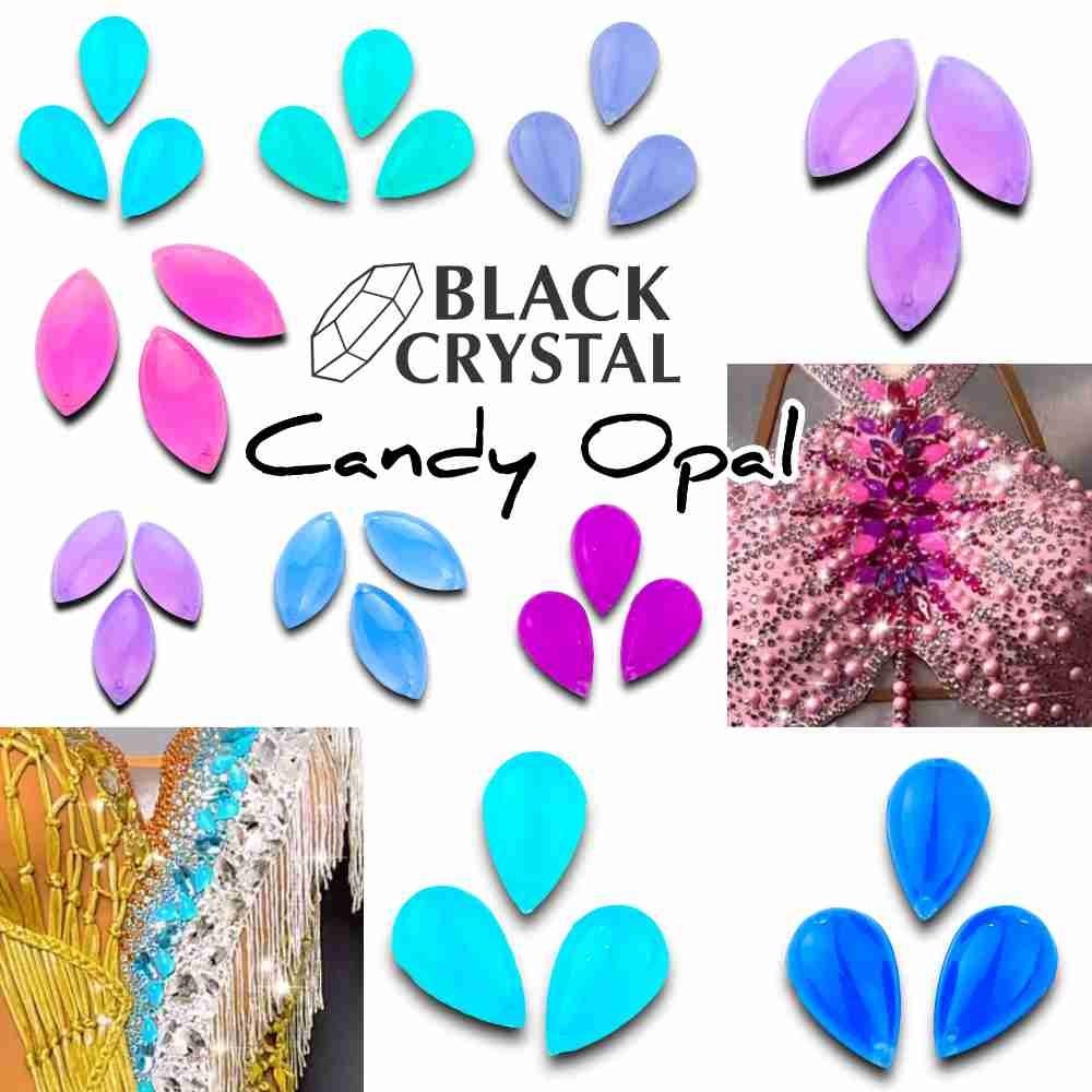 BLACK CRYSTAL CANDY OPAL